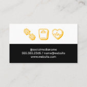 パーソナルトレーナー |重量スケールハートモニター 名刺 (裏面)