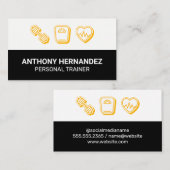 パーソナルトレーナー |重量スケールハートモニター 名刺 (正面/裏面)