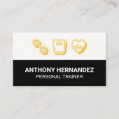 パーソナルトレーナー |重量スケールハートモニター 名刺 (正面)