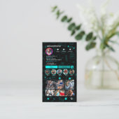 パーソナルトレーナー Instagram QRコードコネクト 名刺 (スタンド正面)