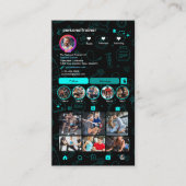 パーソナルトレーナー Instagram QRコードコネクト 名刺 (正面)
