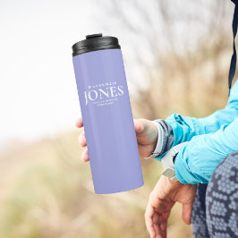 パーソナルネームブランドビジネスロゴモダン紫 タンブラー