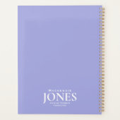 パーソナルネームブランドビジネスロゴモダン紫 プランナー手帳 (裏面)