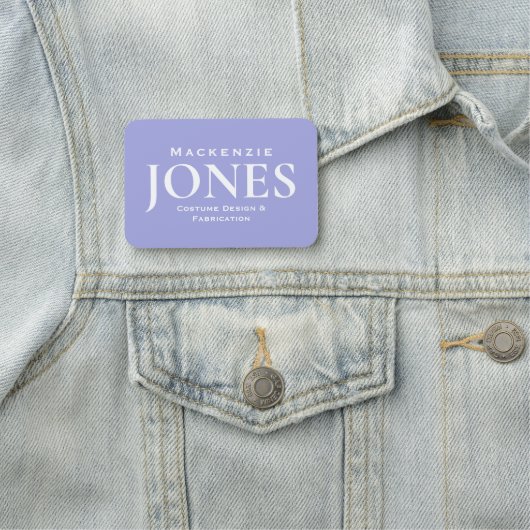 パーソナルネームブランドビジネスロゴモダン紫 名札 (インサイチュ)