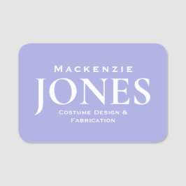 パーソナルネームブランドビジネスロゴモダン紫 名札