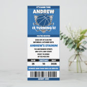 パーソナルバスケットボールフレンチバースデーパーティーパス 招待状 (スタンド正面)