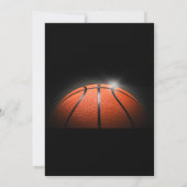 パーソナルバスケットボール誕生日招待状テンプレート 招待状 (裏面)