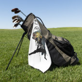 パーソナルバス魚釣り忍者ライト魚釣りタオル ゴルフタオル (グリーン)