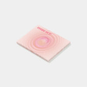 パーソナルパガーリーステルピンクピーチスパイラルカスタム ポストイット (アングル)