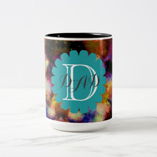 パーソナルパパマムフレンド銀河系宇宙宇宙 ツートーンマグカップ (中央)