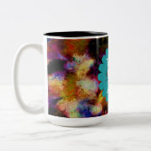 パーソナルパパマムフレンド銀河系宇宙宇宙 ツートーンマグカップ (左)