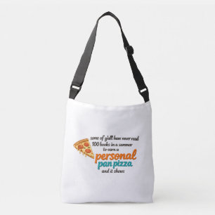 パーソナルパンpizzaレトロ読書 クロスボディバッグ