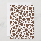 パーソナルファーストロデオワイルドウエスト誕生日 招待状 (裏面)