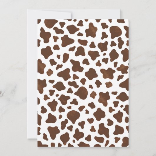 パーソナルファーストロデオワイルドウエスト誕生日 招待状 (裏面)