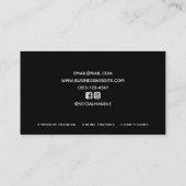 パーソナルフィットネスウェイトトレーナー名刺 名刺 (裏面)