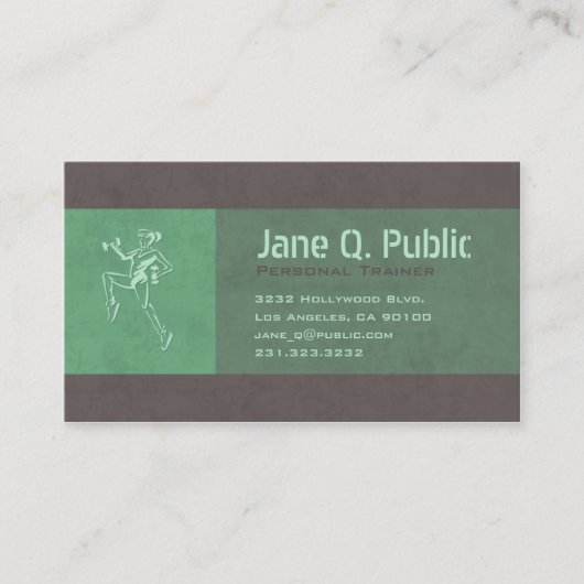 パーソナルフィットネストレーナーエアロビクス 名刺 (正面)