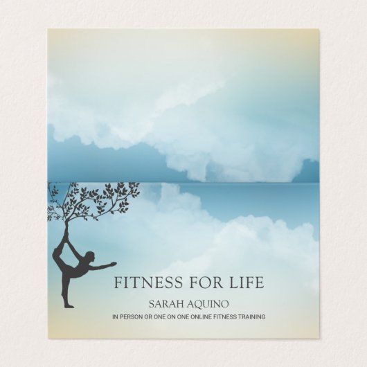 パーソナルフィットネストレーナーエクササイズコーチ 名刺 (外部フラット)