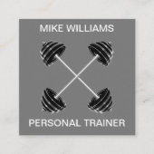 パーソナルフィットネストレーナーコーチアポイントメントカード スクエア名刺 (正面)