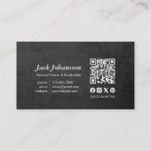 パーソナルフィットネストレーナーボディビルジムバーベル 名刺 (裏面)