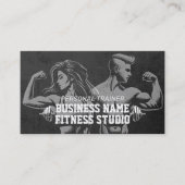 パーソナルフィットネストレーナーロイヤリティパンチケトルベル 名刺 (正面)