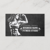 パーソナルフィットネストレーナーロイヤリティパンチケトルベル 名刺 (正面)