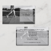 パーソナルフィットネストレーナー名刺テンプレート 名刺 (正面/裏面)