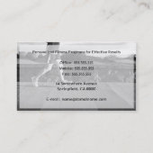 パーソナルフィットネストレーナー名刺テンプレート 名刺 (裏面)