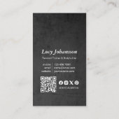 パーソナルフィットネストレーナー ボディビルジム ダンベル 名刺 (裏面)