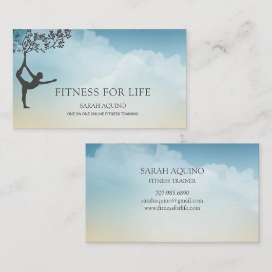 パーソナルフィットネストレーナー 名刺 (正面/裏面)