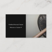 パーソナルフィットネストレーナー 名刺 (裏面)