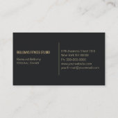 パーソナルフィットネストレーナー 名刺 (裏面)