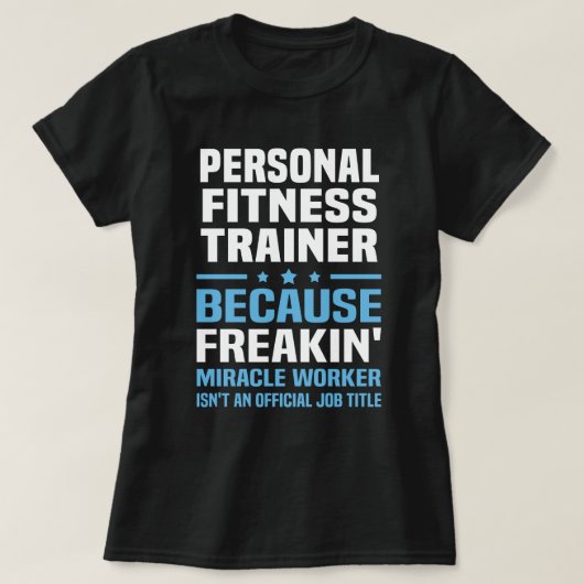 パーソナルフィットネストレーナー Tシャツ (デザイン正面)