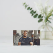 パーソナルフィットネスフォトトレーナモダンートレンディー 名刺 (スタンド正面)