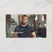 パーソナルフィットネスフォトトレーナモダンートレンディー 名刺 (正面)