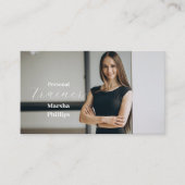 パーソナルフィットネスモダントレーナートレンディー写真 名刺 (正面)