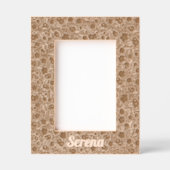 パーソナルフローラアート木枠 レーザー彫刻フレーム (正面)