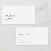 パーソナルブランドカードミニマルシンプルリストモダン 名刺 (正面/裏面)