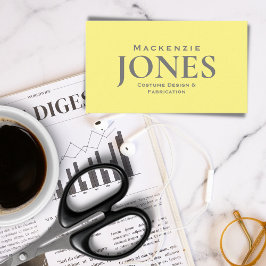 パーソナルブランドビジネスモダンロゴ黄色グレー 名刺