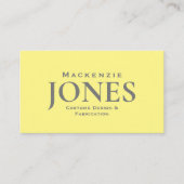 パーソナルブランドビジネスモダンロゴ黄色グレー 名刺 (正面)