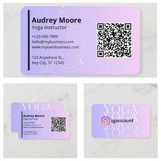 パーソナルブランドヨガインストラクター 名刺