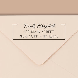 パーソナルプロフェッショナル差出人住所ミニマリスト セルフインキングスタンプ