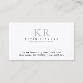 パーソナルミニマリスト基本白 名刺 (正面)