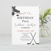 パーソナルミニマルホッケー誕生日パーティー 招待状 (スタンド正面)