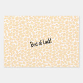 パーソナルメッセージゴールデンイエローリーフ ラッピングペーパーシート (正面2)