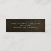 パーソナルモダンエレガントフィットネストレーナーミニブシン スキニー名刺 (裏面)