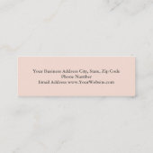 パーソナルモダンエレガントフィットネストレーナー スキニー名刺 (裏面)