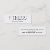 パーソナルモダンエレガントフィットネストレーナー スキニー名刺 (正面/裏面)