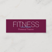 パーソナルモダンエレガントフィットネストレーナー スキニー名刺 (正面)