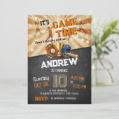 パーソナルモダンオールスター スポーツ 誕生日 招待状 (スタンド正面)