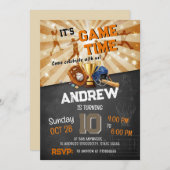 パーソナルモダンオールスター スポーツ 誕生日 招待状 (正面/裏面)